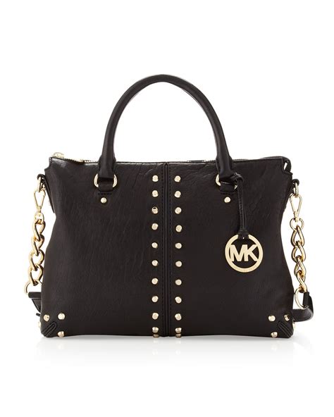 michael kors studded shoulder bag|michael kors shoulder bags outlet.